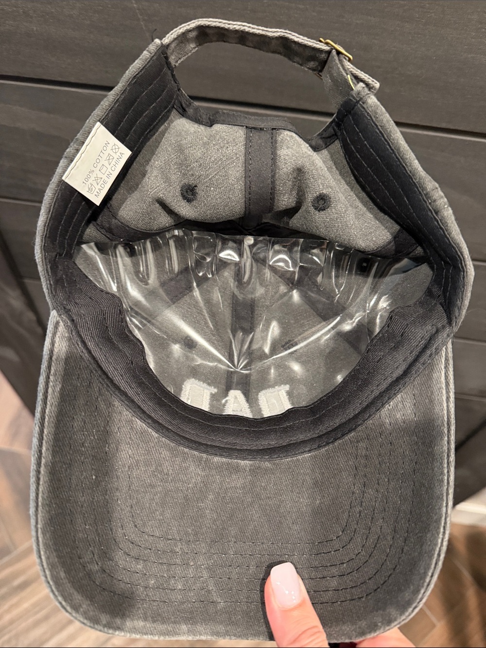 Gray 'DAD' Baseball Cap - Casual Cotton Hat - Picture 2 of 2